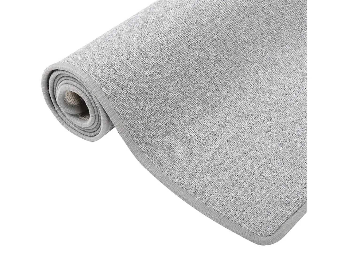 Alfombra de pasillo gris claro 50x250 cm