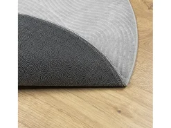 Alfombra de pelo corto IZA estilo escandinavo gris Ø 80 cm
