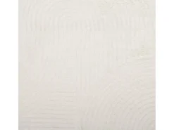 Alfombra de pelo corto IZA, estilo escandinavo, color crema, 100x200 cm