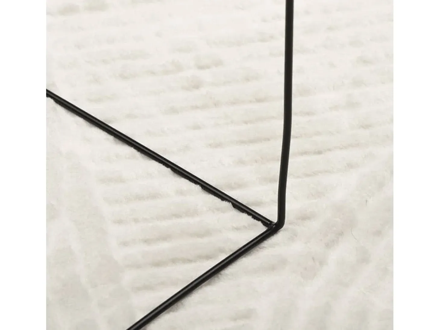 Alfombra de pelo corto IZA, estilo escandinavo, color crema, Ø 200 cm