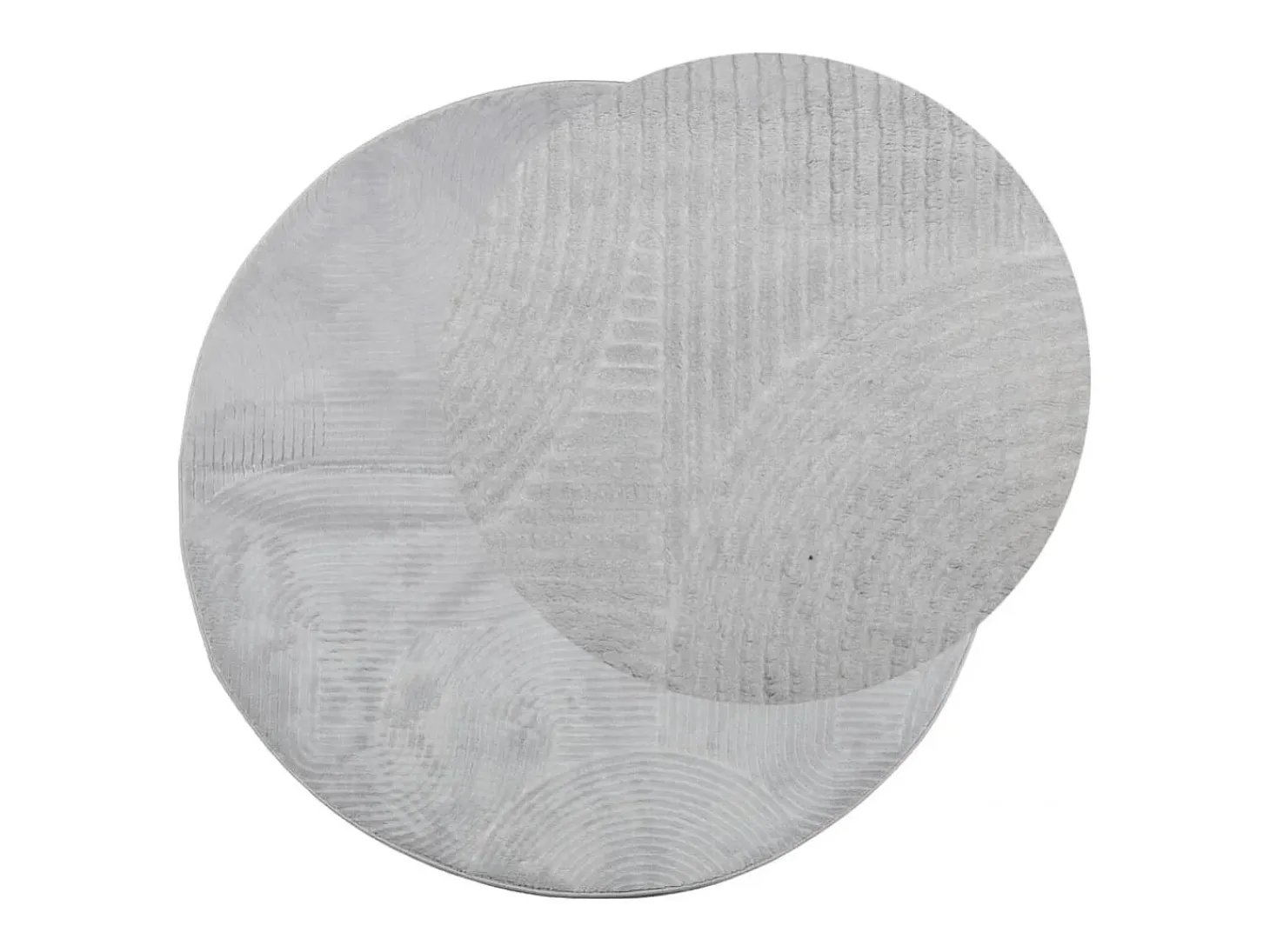 Alfombra de pelo corto IZA estilo escandinavo gris Ø 120 cm