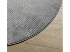 Alfombra de pelo corto IZA estilo escandinavo gris Ø 120 cm