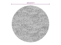 Alfombra de pelo corto IZA estilo escandinavo gris Ø 120 cm