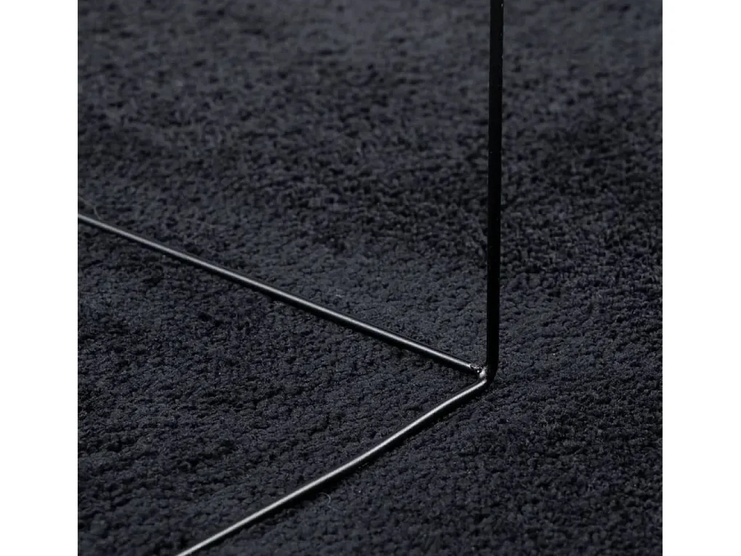 Alfombra de pelo corto OVIEDO negra 200x280 cm