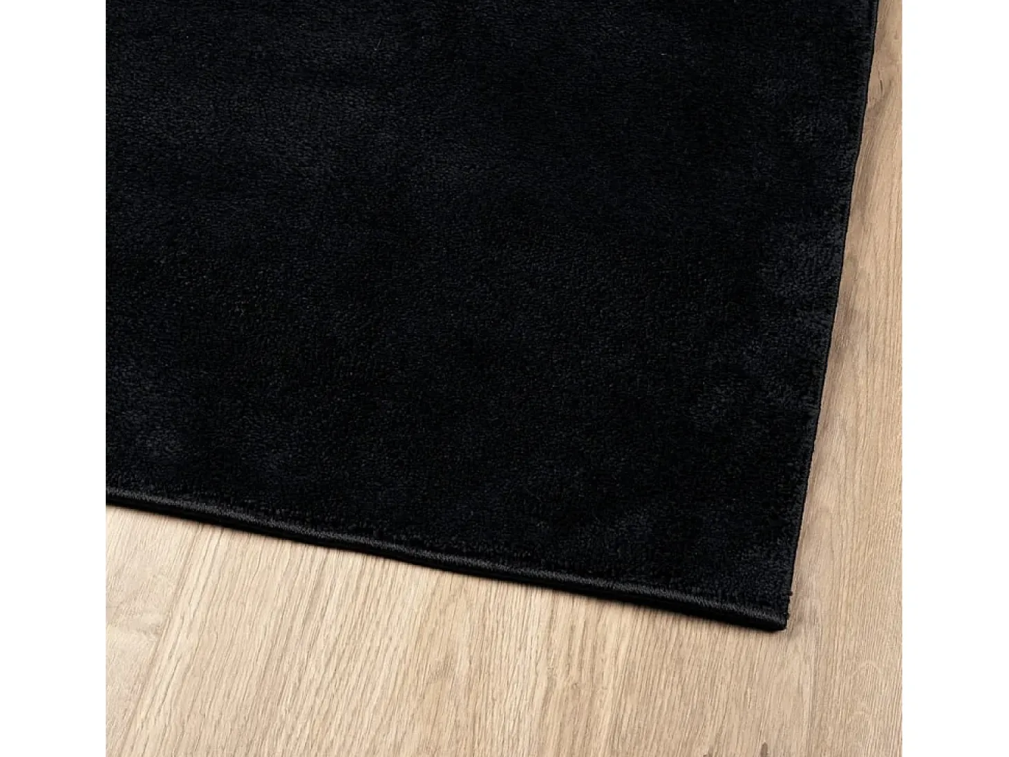 Alfombra de pelo corto OVIEDO negra 200x280 cm