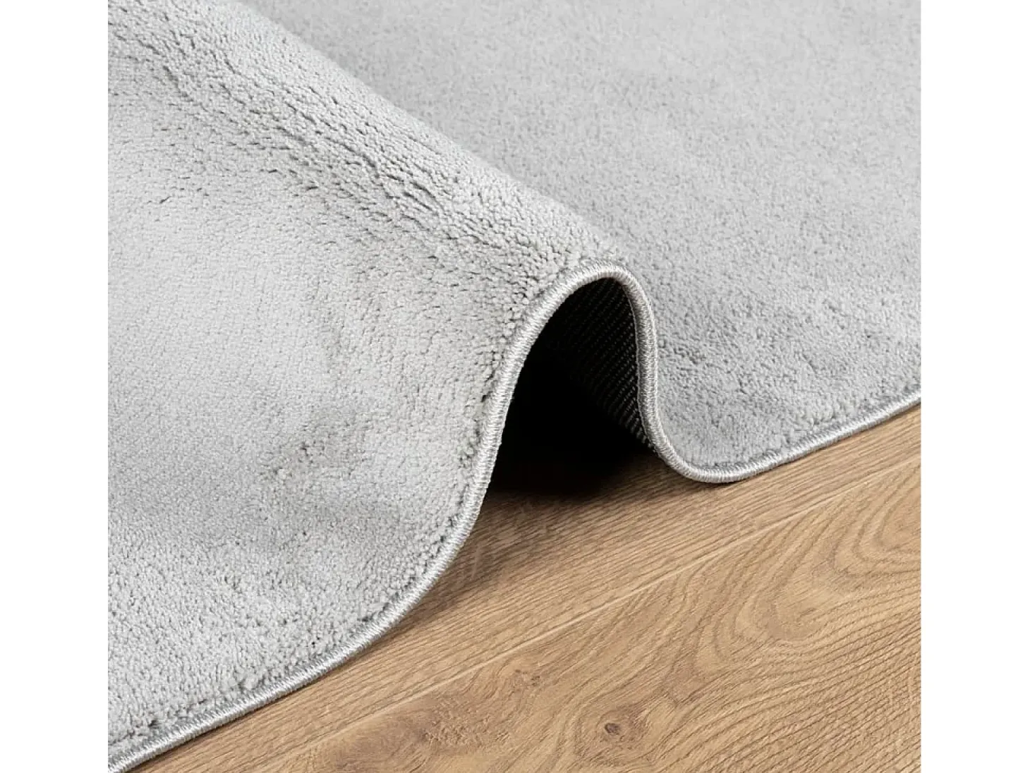 Alfombra de pelo corto OVIEDO gris 80x250 cm