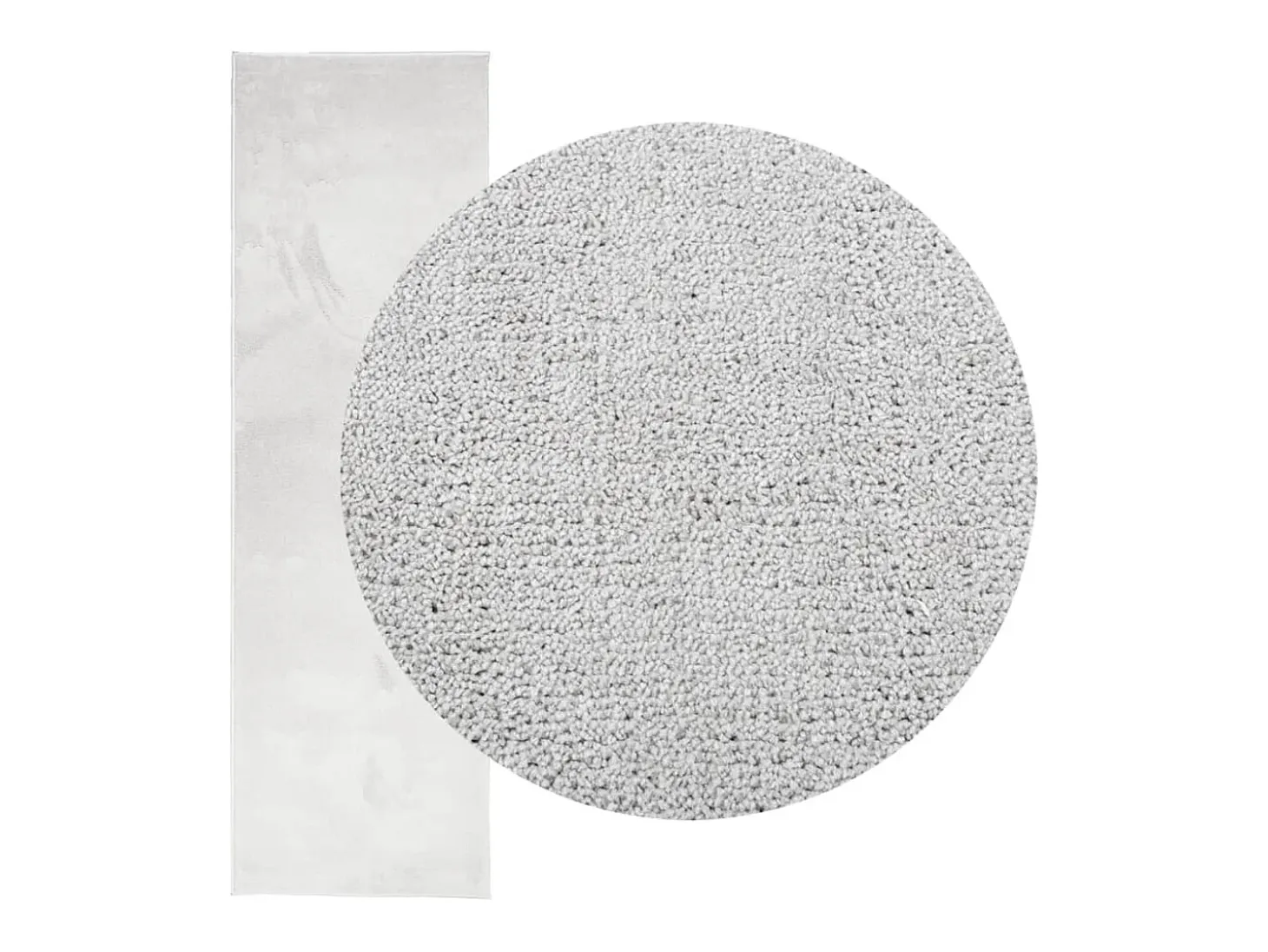 Alfombra de pelo corto OVIEDO gris 80x250 cm