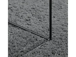Alfombra de pelo corto OVIEDO en antracita 200x200 cm