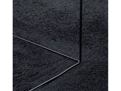 Alfombra de pelo corto OVIEDO negra 200x200 cm