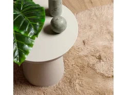 Alfombra de pelo largo beige NAVARRA 240x340 cm poliéster