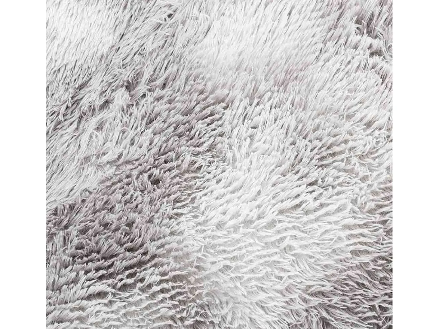 Alfombra de pelo largo gris plata NAVARRA 120x170 cm
