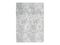 Alfombra de pelo largo gris plata NAVARRA 120x170 cm