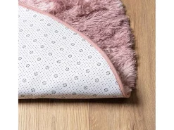 Alfombra de pelo largo NAVARRA rosa empolvado 160x160 cm