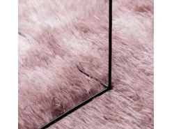 Alfombra de pelo largo NAVARRA rosa empolvado 160x160 cm