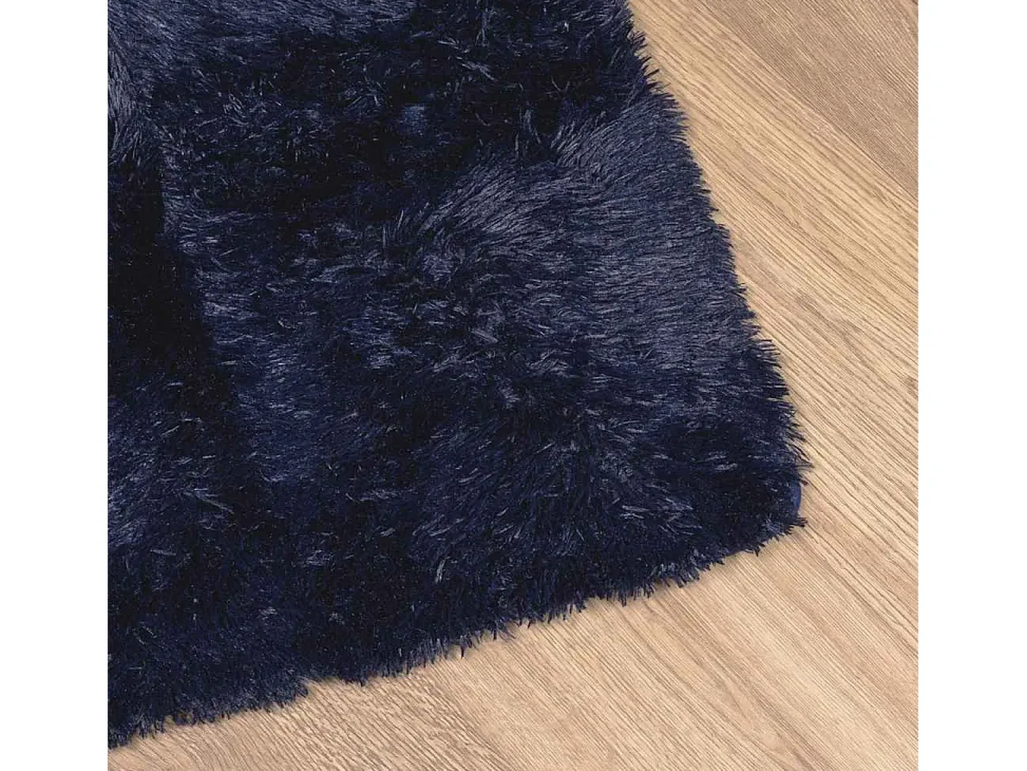 Alfombra de pelo largo NAVARRA azul marino 200x200 cm