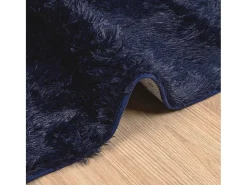 Alfombra de pelo largo NAVARRA azul marino 200x200 cm