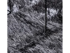 Alfombra de pelo largo NAVARRA gris oscuro 240x340 cm