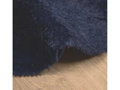 Alfombra de pelo largo NAVARRA azul marino 200x200 cm