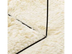 Alfombra de pelo largo NAVARRA color crema 240x340 cm poliéster