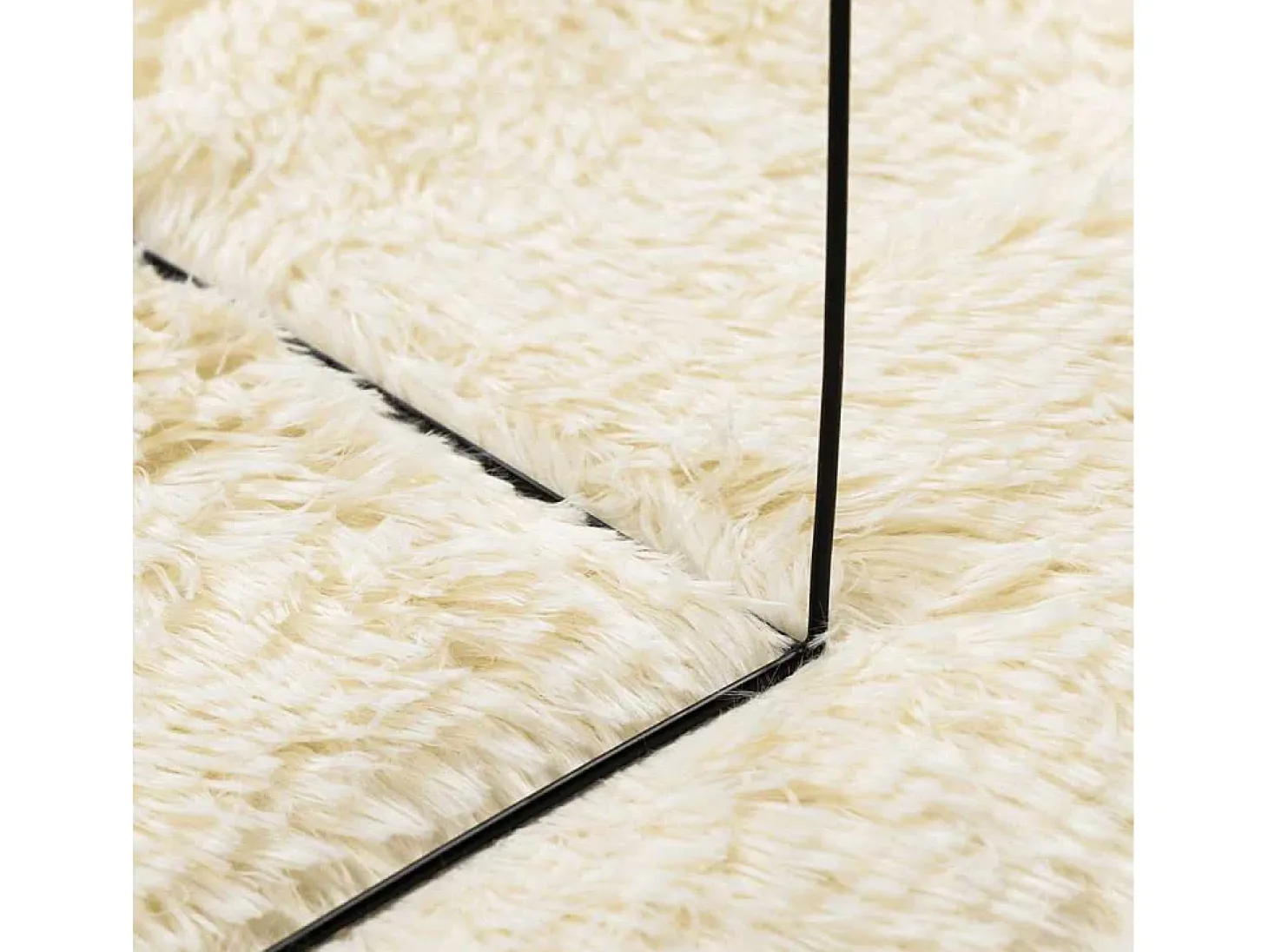 Alfombra de pelo largo NAVARRA color crema 240x340 cm poliéster