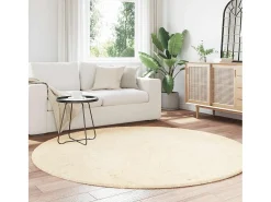 Alfombra de pelo largo NAVARRA crema 200x200 cm poliéster