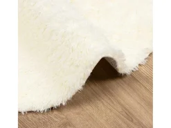 Alfombra de pelo largo NAVARRA crema 200x200 cm poliéster