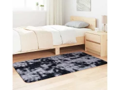 Alfombra de pelo largo NAVARRA gris oscuro 80x150 cm