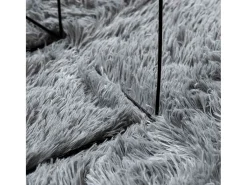 Alfombra de pelo largo NAVARRA gris claro 200x200 cm