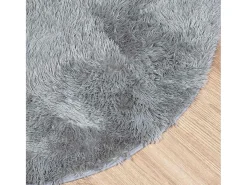 Alfombra de pelo largo NAVARRA gris claro 200x200 cm