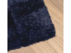 Alfombra de pelo largo NAVARRA azul marino 120x170 cm