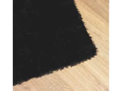 Alfombra de pelo largo negra NAVARRA 200x290 cm Poliéster