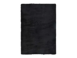 Alfombra de pelo largo negra NAVARRA 200x290 cm Poliéster