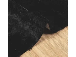 Alfombra de pelo largo negra NAVARRA 240x340 cm poliéster