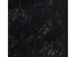 Alfombra de pelo largo negra NAVARRA 240x240 cm poliéster