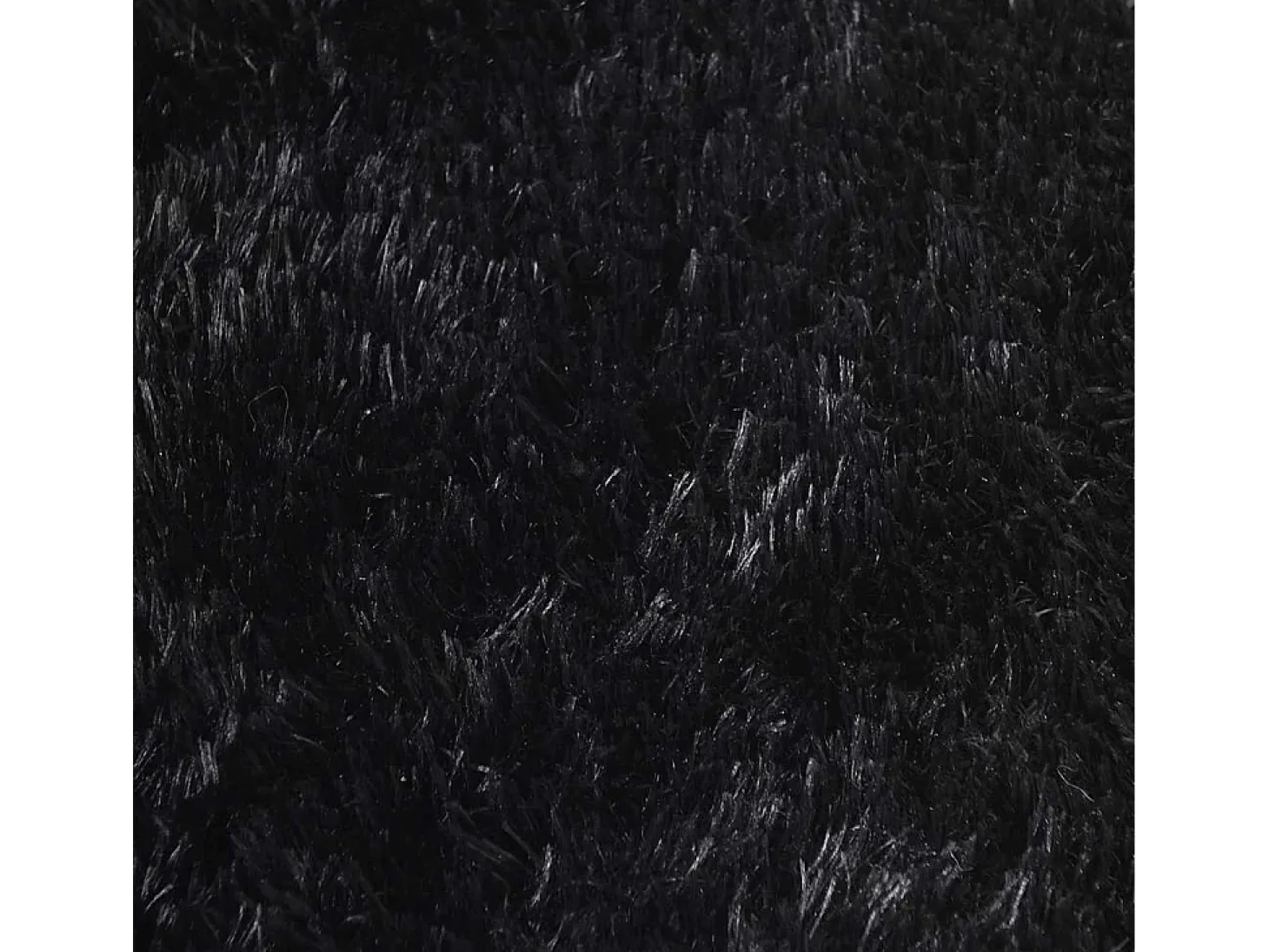 Alfombra de pelo largo negra NAVARRA 240x240 cm poliéster