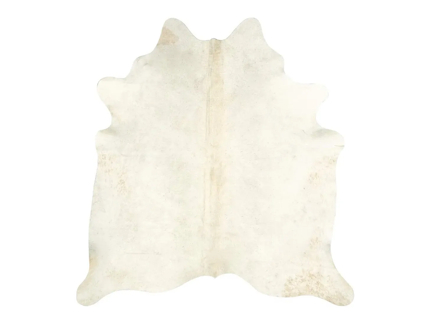 Alfombra de piel de vaca auténtica 150 x 170 cm beige