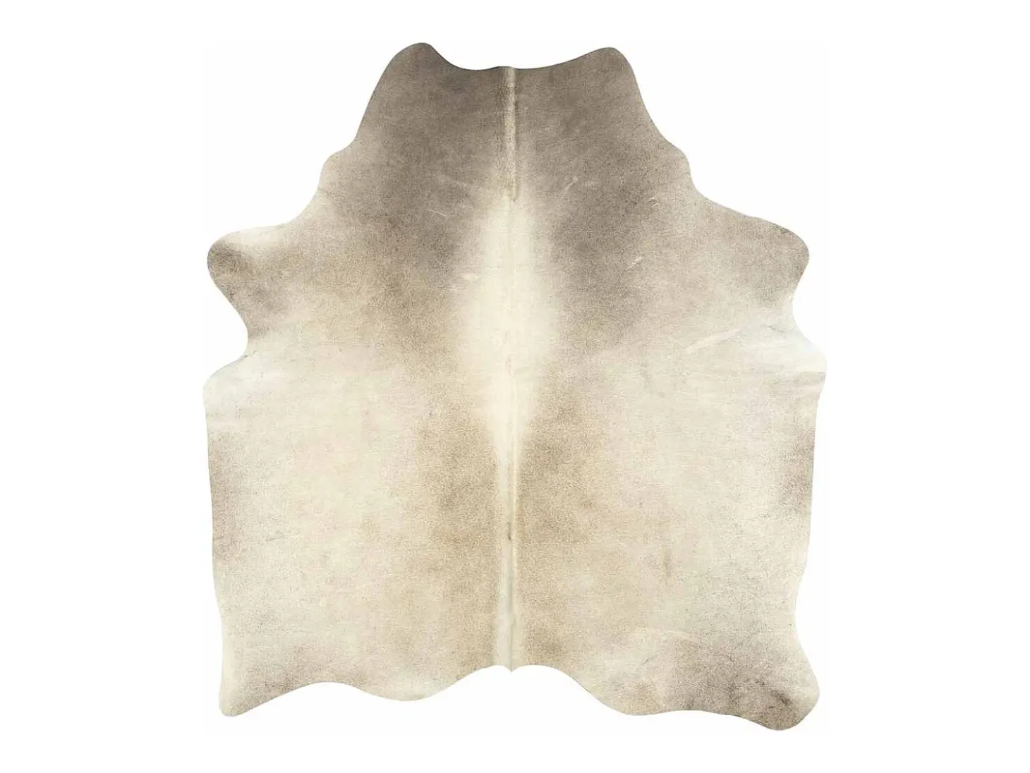 Alfombra de piel de vaca auténtica 150 x 170 cm beige