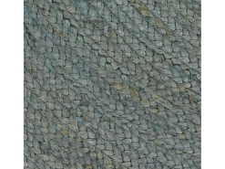 Alfombra de yute hecha a mano redonda 120 cm verde oliva