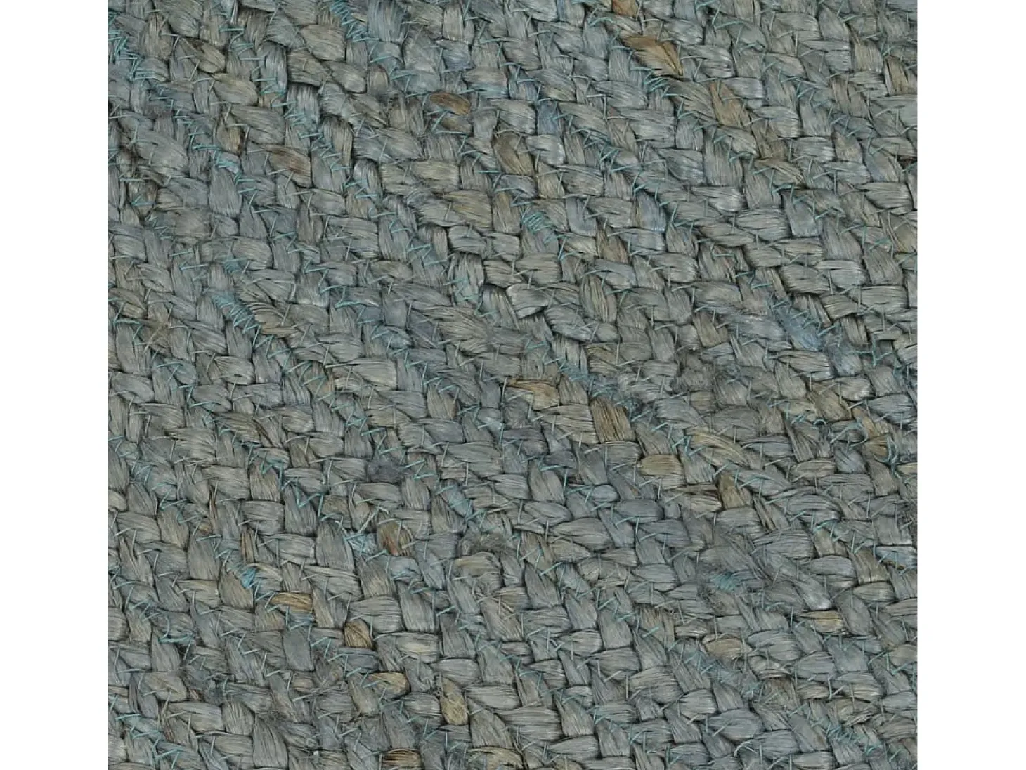 Alfombra de yute hecha a mano redonda 120 cm verde oliva