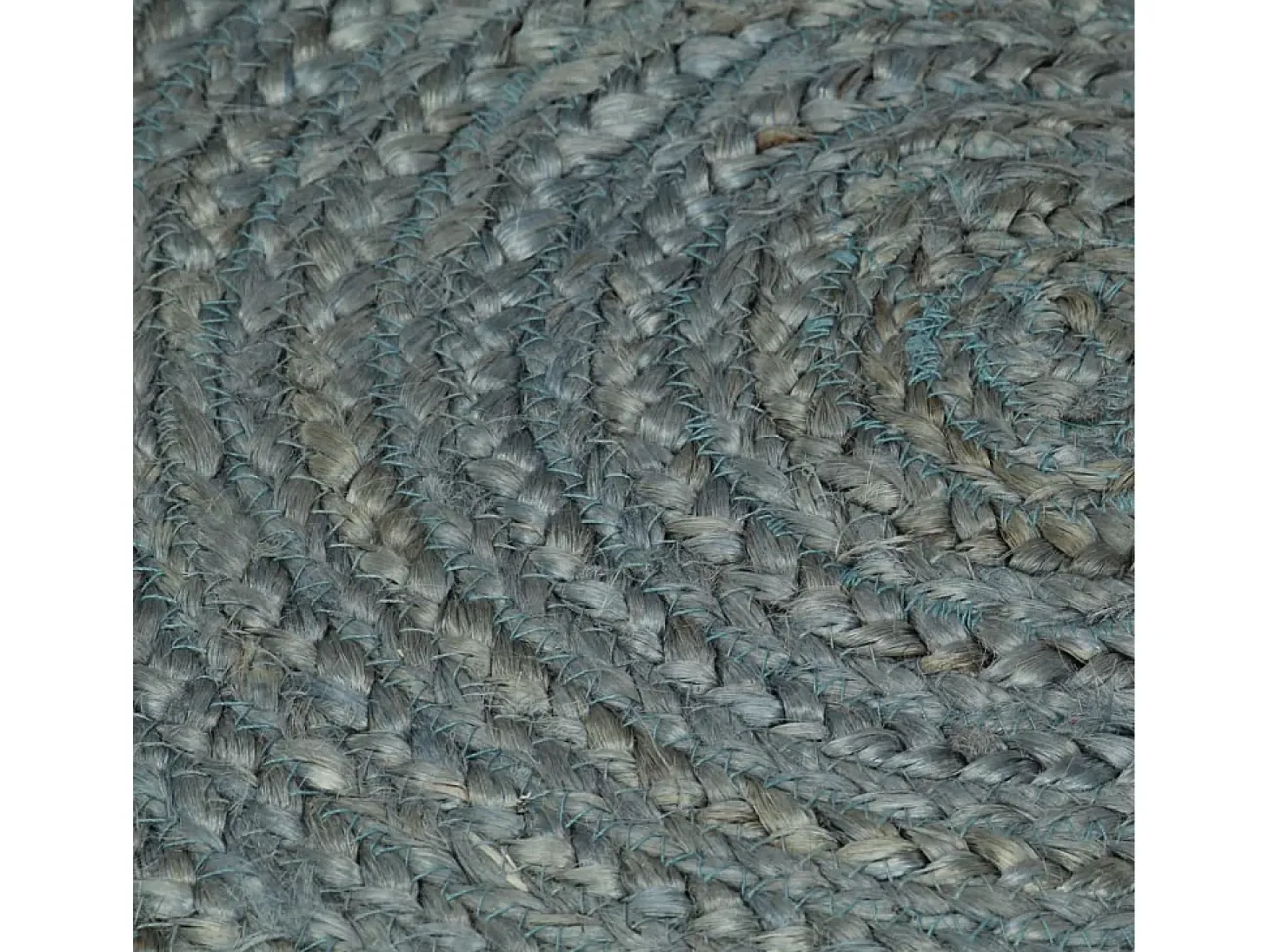 Alfombra de yute hecha a mano redonda 120 cm verde oliva