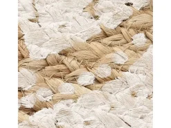 Alfombra de yute trenzado estampada redonda de 180 cm