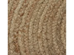 Alfombra de yute trenzado redonda de 120 cm