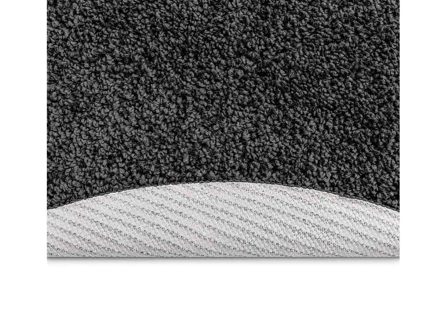 Alfombra gris oscuro 120 x 120 cm Polipropileno