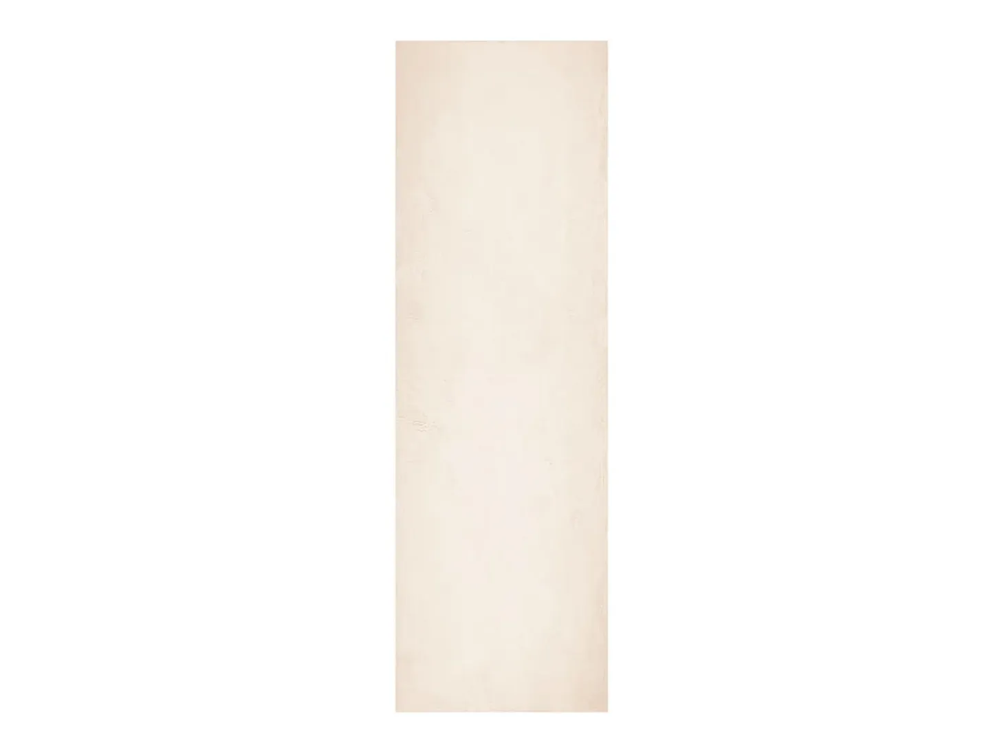 Alfombra HUARTE de pelo corto suave y lavable beige 80x250 cm