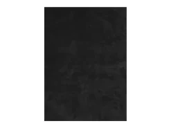 Alfombra HUARTE de pelo corto suave y lavable negra 240x340 cm