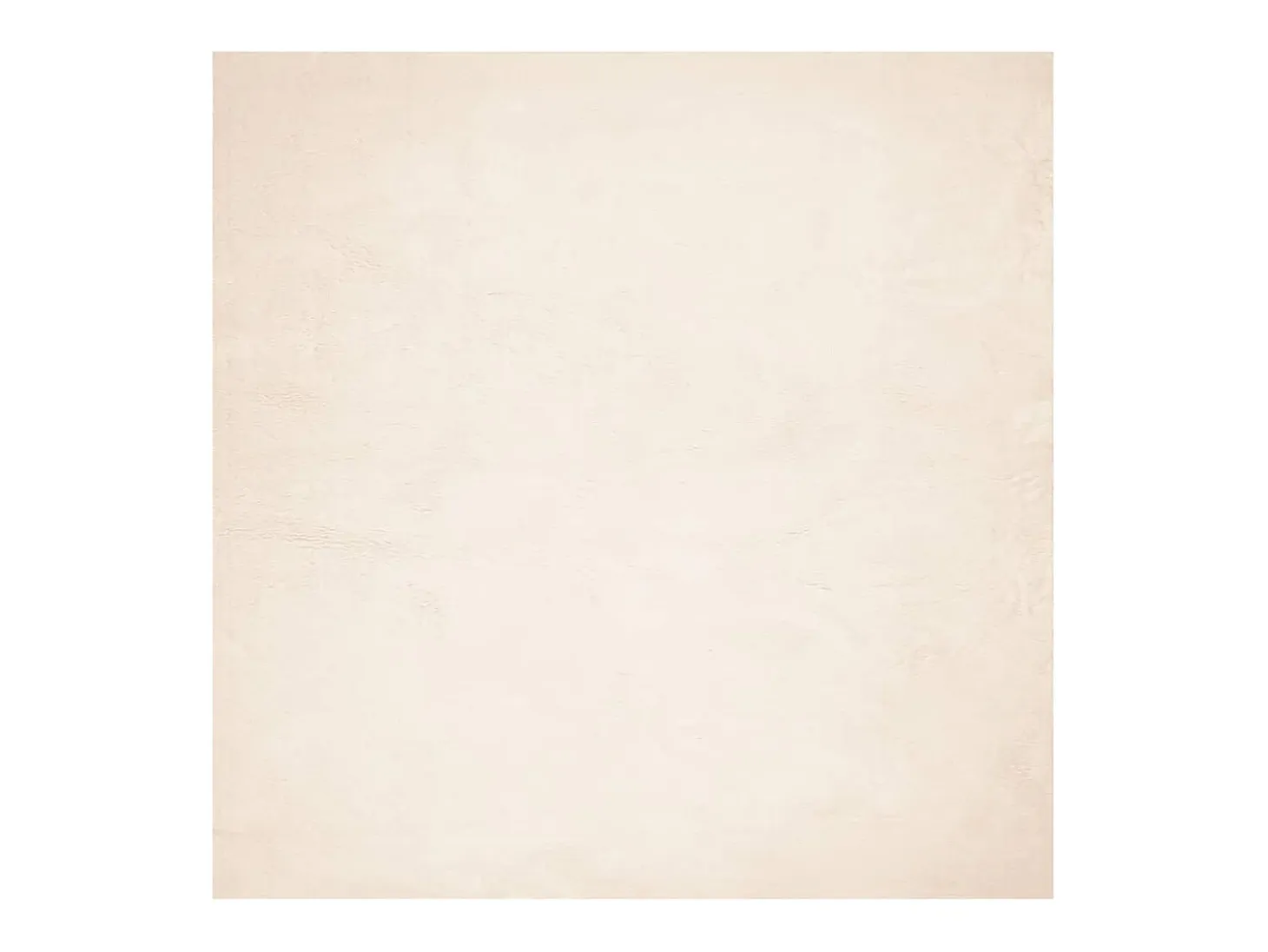 Alfombra HUARTE de pelo corto suave y lavable beige 120x120 cm