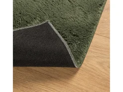 Alfombra HUARTE de pelo corto suave y lavable verde bosque 80x150cm