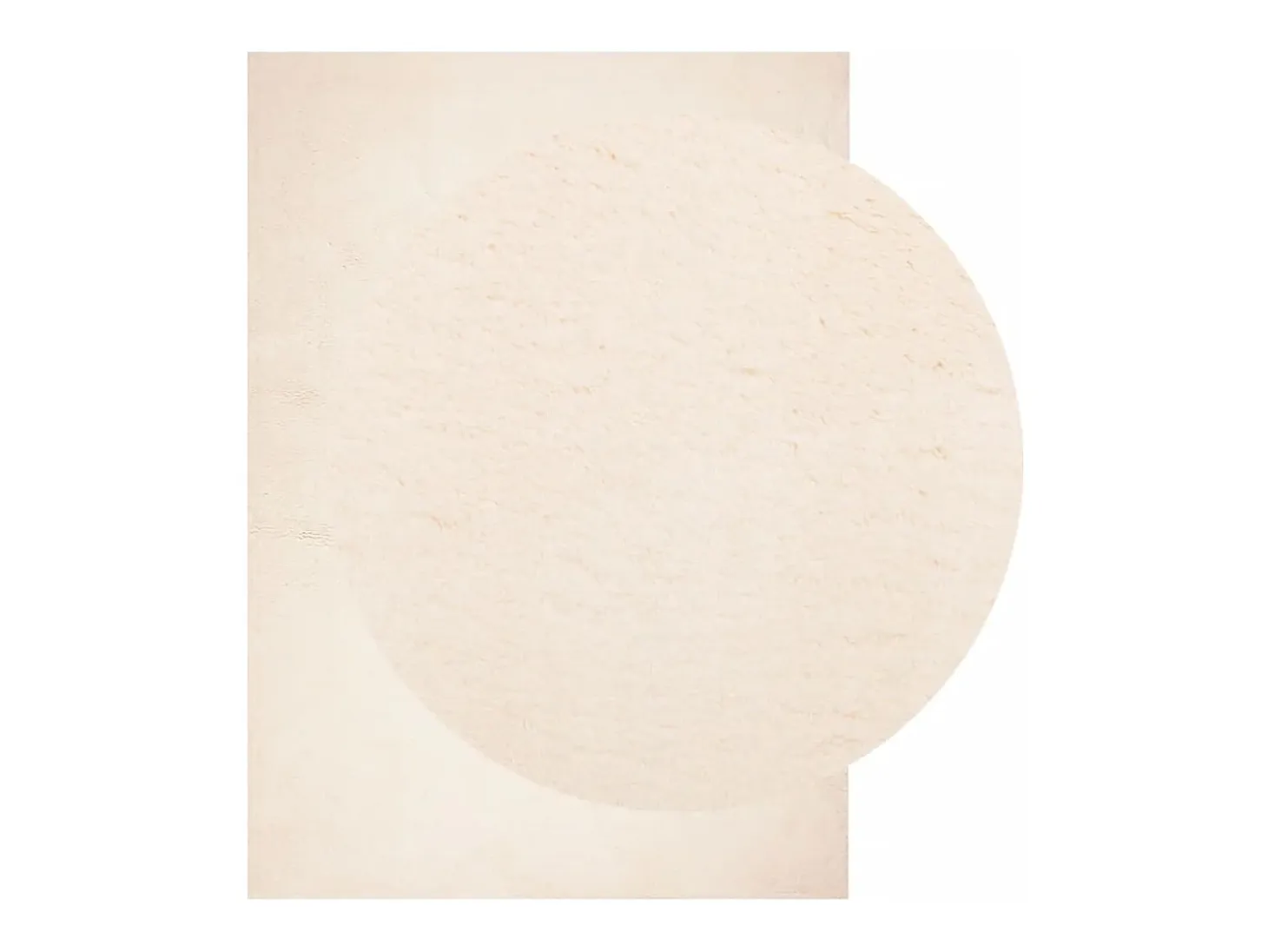 Alfombra HUARTE de pelo corto suave y lavable beige 200x280 cm