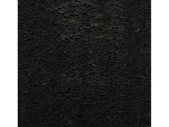 Alfombra HUARTE de pelo corto suave y lavable en color negro Ø 120 cm