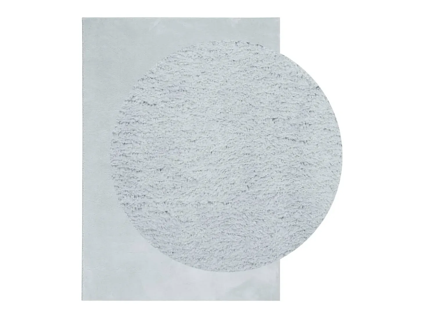 Alfombra HUARTE de pelo corto suave y lavable azul 140x200 cm